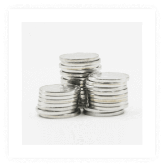 Image of silver coins for purchase.